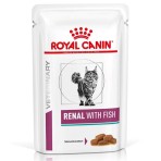 ROYAL CANIN VETERINARY DIET ADULT CAT RENAL FISH THIN SLICES IN GRAVY POUCH 12x85g