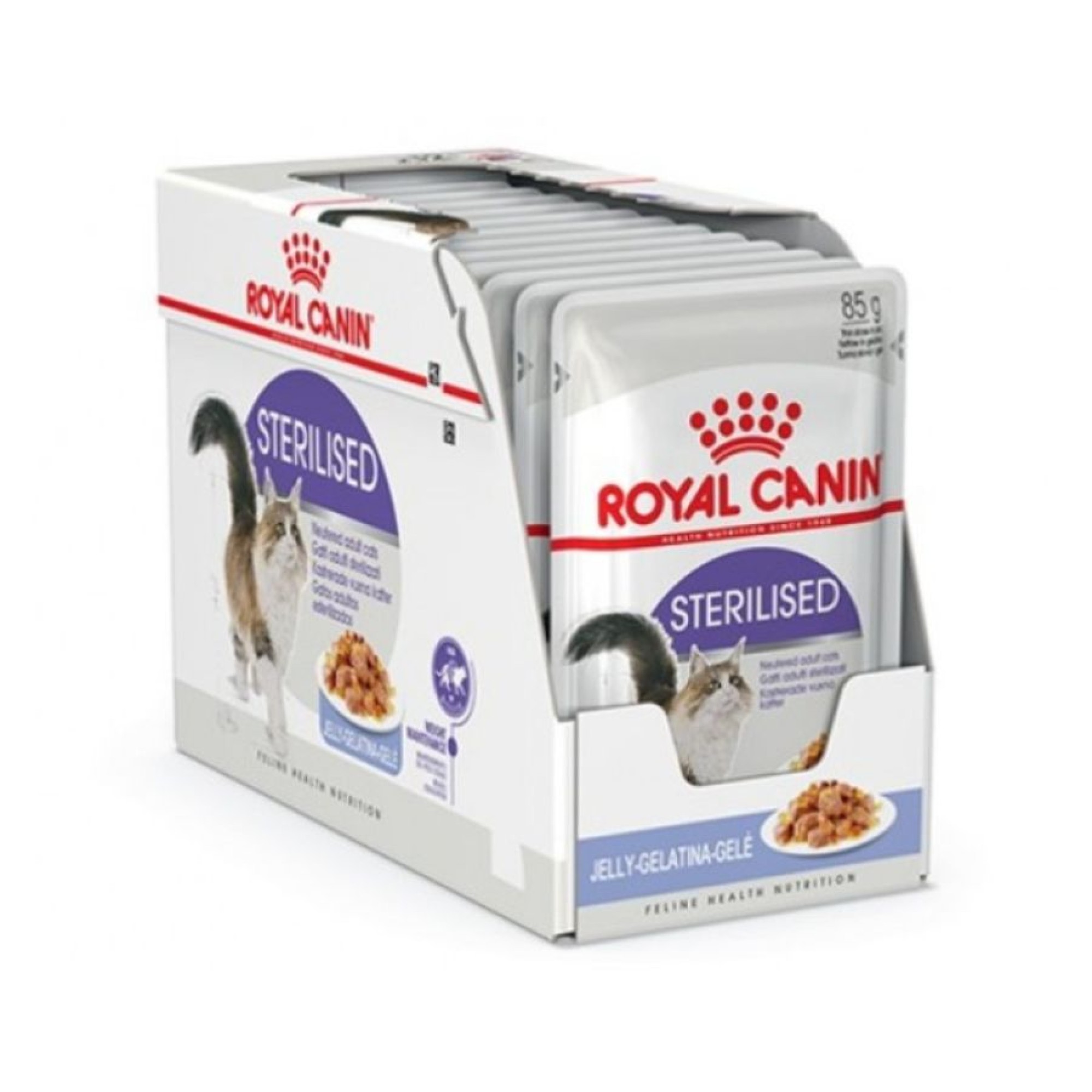 ROYAL CANIN ADULT CAT STERILISED THIN SLICES IN JELLY POUCH 12x85gr