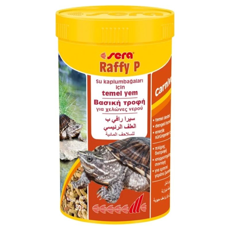 SERA RAFFY P NATURE ΒΑΣΙΚΗ ΤΡΟΦΗ ΓΙΑ ΧΕΛΩΝΕΣ 250ml 55gr SERA RAFFY P NATURE ΒΑΣΙΚΗ ΤΡΟΦΗ ΓΙΑ ΧΕΛΩΝΕΣ 250ml 55gr