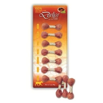 PET CAMELOT DELICE DRY CHICKEN DUMBBELLME 100% ΦΥΣΙΚΟ ΚΡΕΑΣ 7pcs 70gr