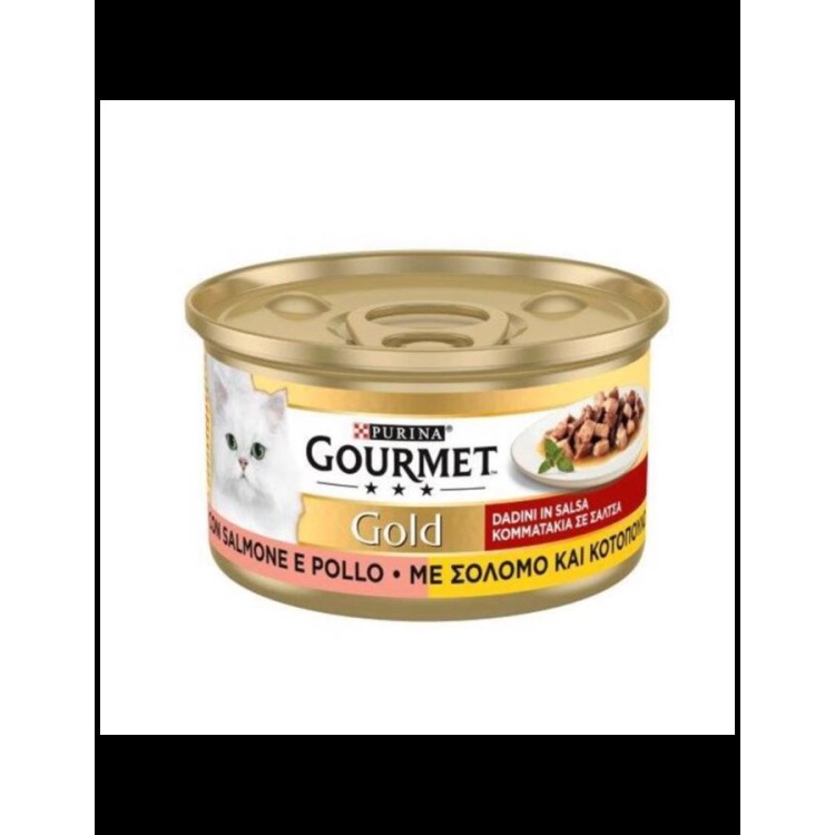 PURINA GOURMET GOLD DUO ADULT CAT WET FOOD ΣΟΛΟΜΟ ΚΑΙ ΚΟΤΟΠΟΥΛΟ ΣΕ ΣΑΛΤΣΑ 85gr PURINA GOURMET GOLD DUO ADULT CAT WET FOOD ΣΟΛΟΜΟ ΚΑΙ ΚΟΤΟΠΟΥΛΟ ΣΕ ΣΑΛΤΣΑ 85gr