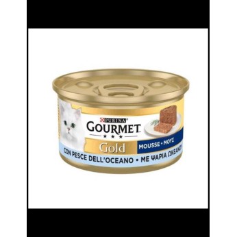 PURINA GOURMET GOLD ADULT CAT WET FOOD MOUSSE ΨΑΡΙΑ ΩΚΕΑΝΟΥ 85gr PURINA GOURMET GOLD ADULT CAT WET FOOD MOUSSE ΨΑΡΙΑ ΩΚΕΑΝΟΥ 85gr