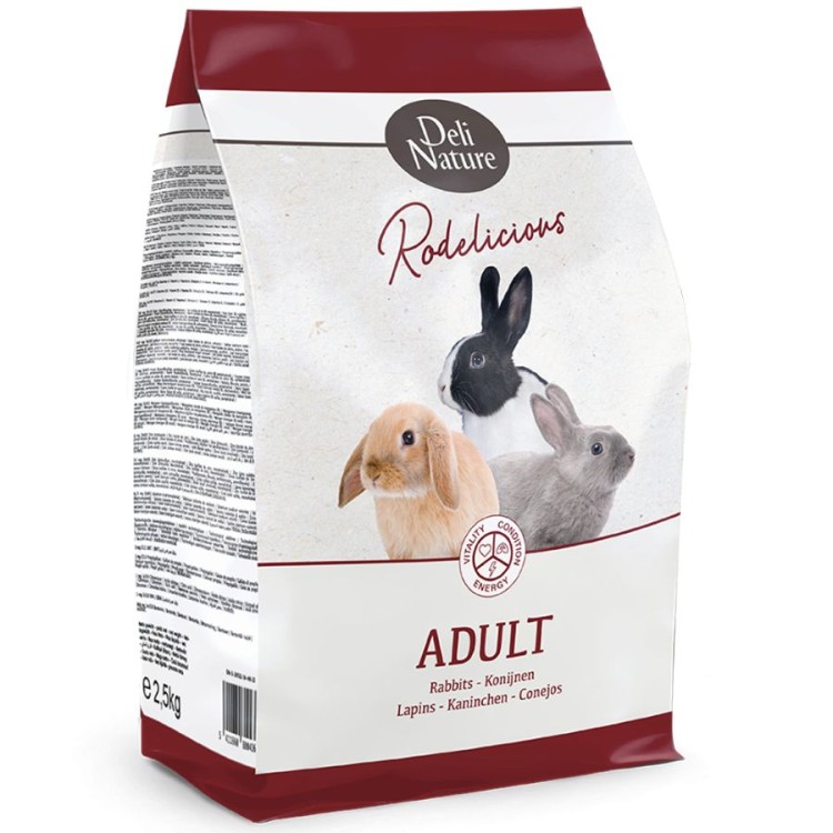 DELI NATURE RODELICIOUS ADULT MINI RABBITS 2.5kg