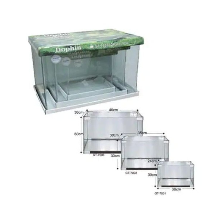 PET CAMELOT DOPHIN ΓΥΑΛΙΝΟ ΕΝΥΔΡΕΙΟ SMALL 13lt 30x19x26cm