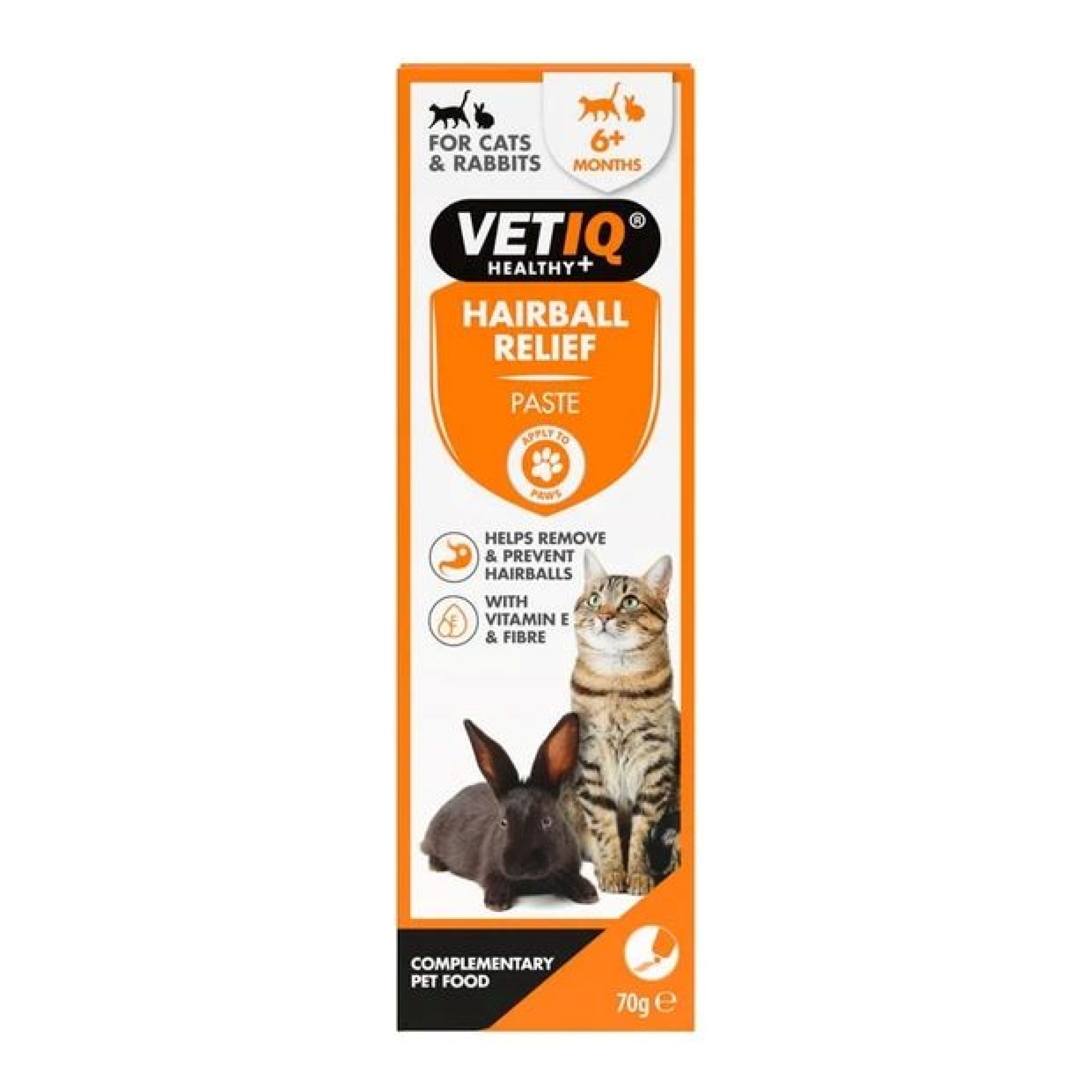 VETIQ HAIRBALL RELIED ΠΑΣΤΑ ΓΙΑ ΤΡΙΧΟΜΠΑΛΕΣ ΓΑΤΑΣ ΚΑΙ ΚΟΥΝΕΛΙΟΥ 70gr