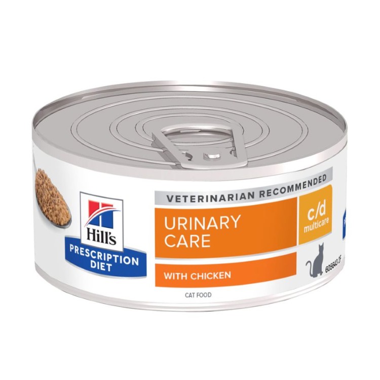 HILL'S PRESCRIPTION C/D MULTICARE URINARY CARE CHICKEN ADULT CAT 156gr HILL'S PRESCRIPTION C/D MULTICARE URINARY CARE CHICKEN ADULT CAT 156gr