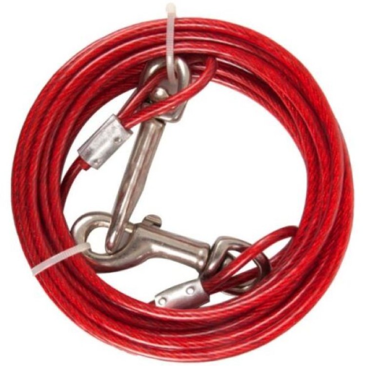 PET CAMELOT ΣΥΣΤΗΜΑ ΔΕΣΙΜΑΤΟΣ TIE OUT CABLE RED 5mm x 450cm