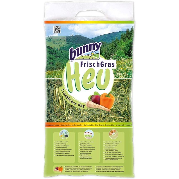 BUNNY FRESHGRASS HAY ΧΟΡΤΟ ΜΕ ΛΑΧΑΝΙΚΑ 500gr