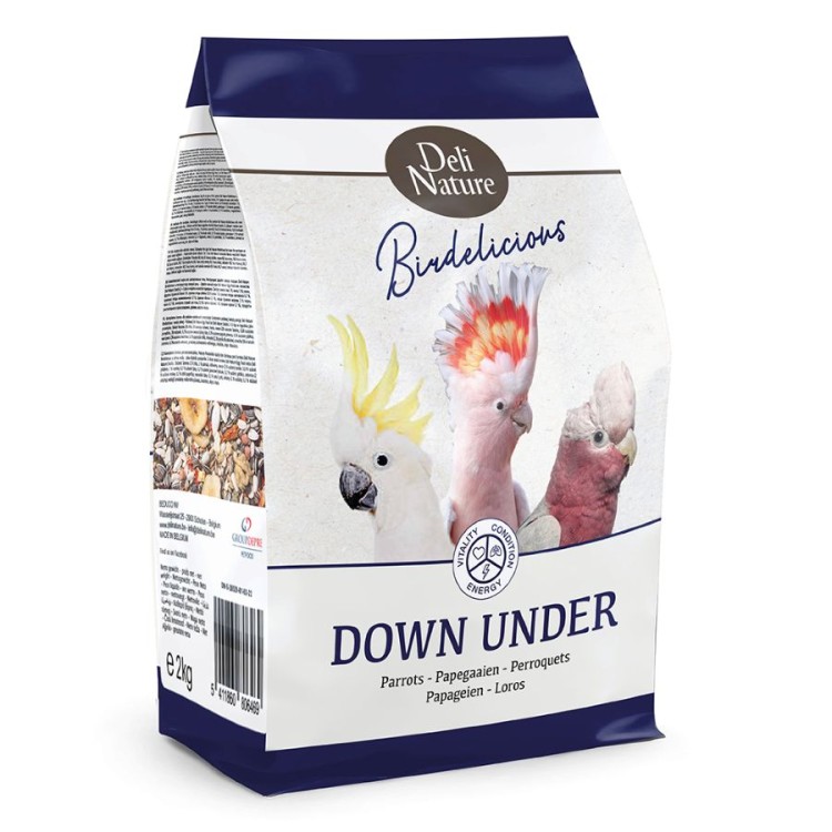 DELI NATURE BIRDELICIOUS PARROTS DOWN UNDER 2kg DELI NATURE BIRDELICIOUS PARROTS DOWN UNDER 2kg