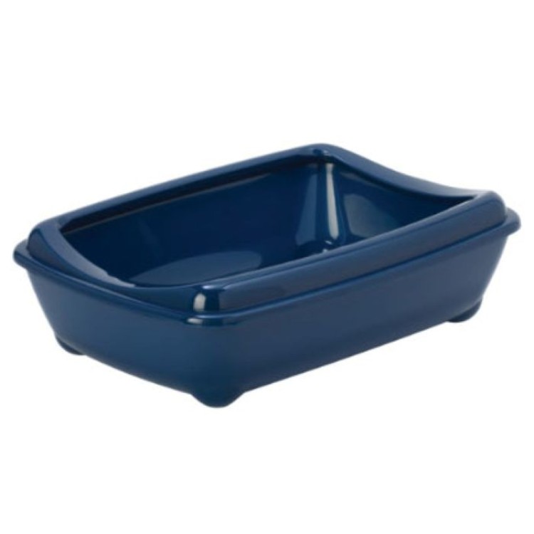 PET CAMELOT MODERNA ΑΝΟΙΧΤΗ ΛΕΚΑΝΗ ΓΑΤΑΣ ΜΠΛΕ ΜΕ ΠΡΟΣΤΑΤΕΥΤΙΚΟ ΠΛΑΙΣΙΟ 42x30cm