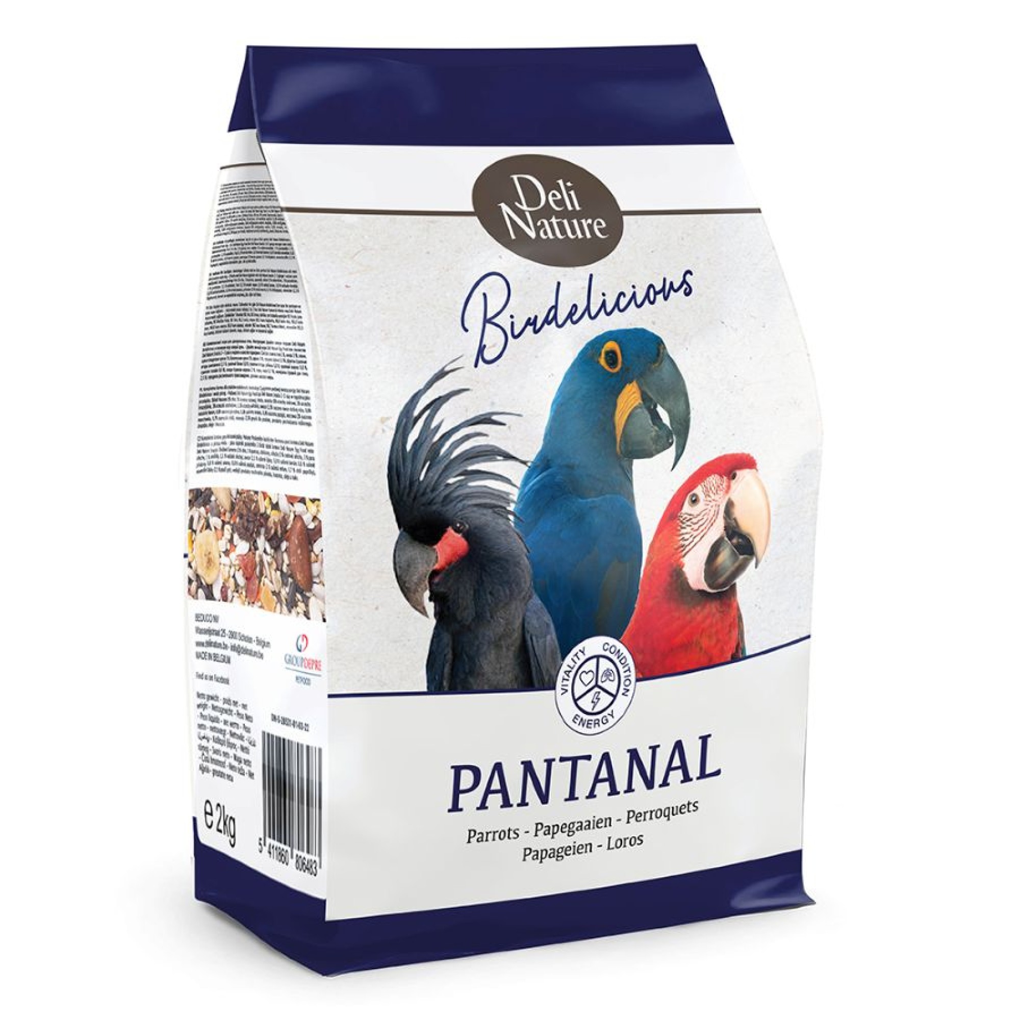 DELI NATURAL BIRDELICIOUS PARROTS PANTANAL 2kg