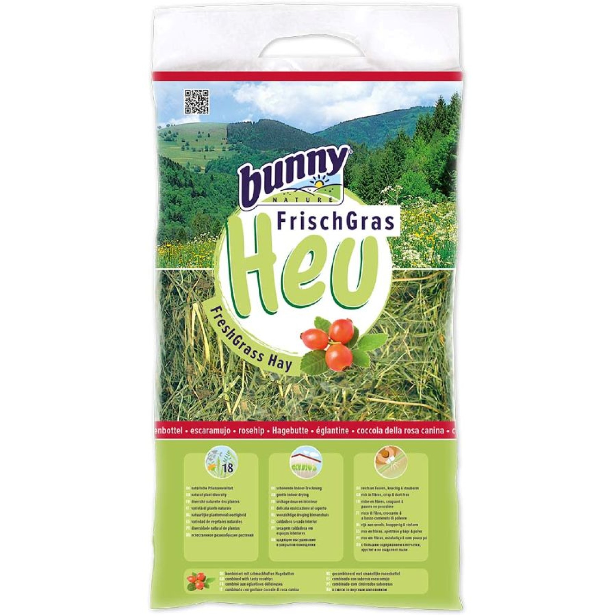BUNNY FRESHGRASS HAY XOPTO ΜE ΑΓΡΙΟ ΤΡΙΑΝΤΑΦΥΛΛΟ 500gr