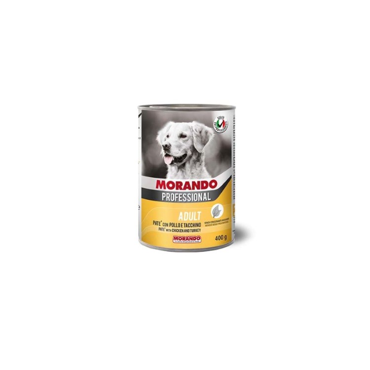 MORANDO PROFESSIONAL ADULT DOG WET FOOD ΚΟΤΟΠΟΥΛΟ ΚΑΙ ΓΑΛΟΠΟΥΛΑ ΠΑΤΕ 400gr