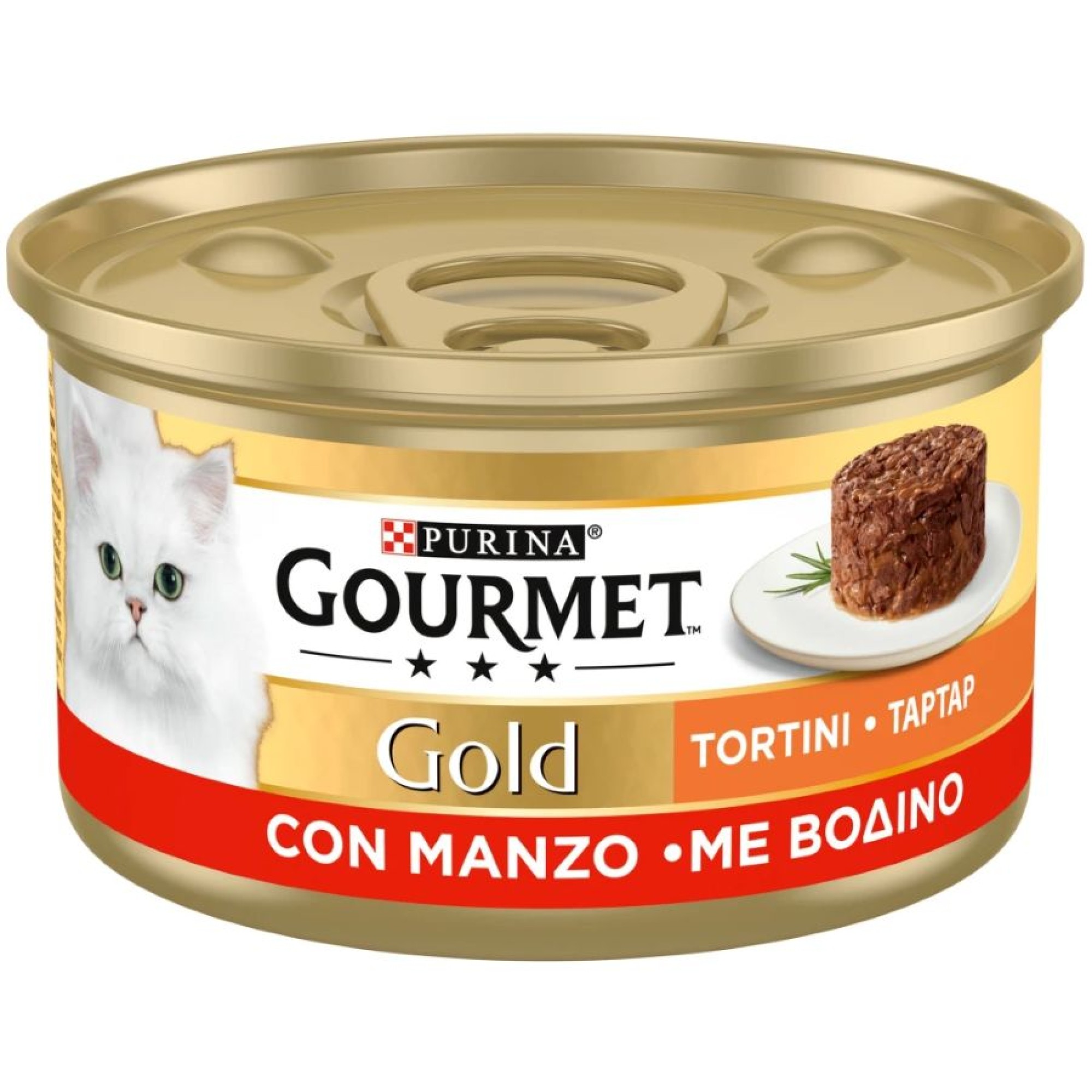 PURINA GOURMET GOLD ADULT CAT WET FOOD ΤΑΡΤΑΡ ΒΟΔΙΝΟ 85gr