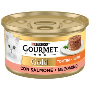 PURINA GOURMET GOLD ADULT CAT WET FOOD ΤΑΡΤΑΡ ΣΟΛΟΜΟΣ 85gr