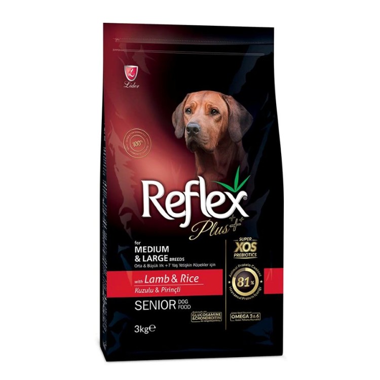 REFLEX PLUS SENIOR DOG MEDIUM LARGE ΑΡΝΙ 3kg REFLEX PLUS SENIOR DOG MEDIUM LARGE ΑΡΝΙ 3kg