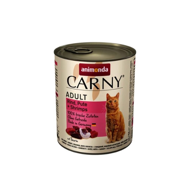 ANIMONDA CARNY GRAIN FREE ADULT CAT WET FOOD ΒΟΔΙΝΟ ΓΑΛΟΠΟΥΛΑ ΚΑΙ ΓΑΡΙΔΕΣ 800gr ANIMONDA CARNY GRAIN FREE ADULT CAT WET FOOD ΒΟΔΙΝΟ ΓΑΛΟΠΟΥΛΑ ΚΑΙ ΓΑΡΙΔΕΣ 800gr