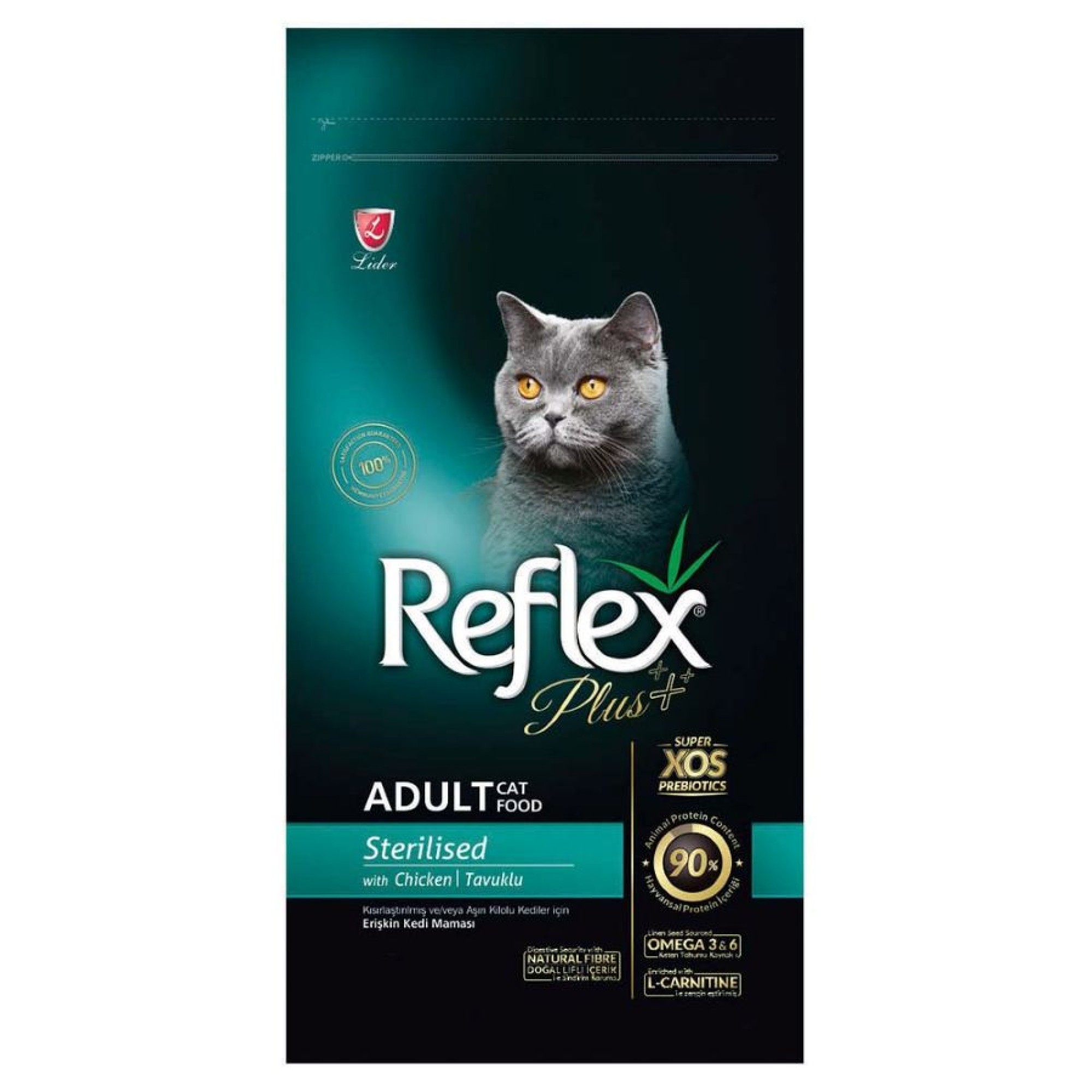 REFLEX PLUS STERILISED ADULT CAT ΚΟΤΟΠΟΥΛΟ 15kg