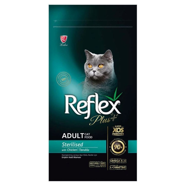 REFLEX PLUS STERILISED ADULT CAT ΚΟΤΟΠΟΥΛΟ 15kg REFLEX PLUS STERILISED ADULT CAT ΚΟΤΟΠΟΥΛΟ 15kg