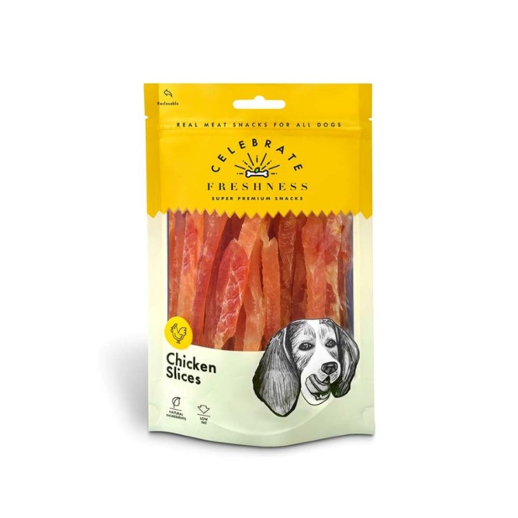 ΛΙΧΟΥΔΙΕΣ ΣΚΥΛΟΥ CELEBRATE FRESHNESS SLICES ΚΟΤΟΠΟΥΛΟ 100gr ΛΙΧΟΥΔΙΕΣ ΣΚΥΛΟΥ CELEBRATE FRESHNESS SLICES ΚΟΤΟΠΟΥΛΟ 100gr