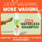 TROPICLEAN WATERLESS SHAMPOO NOURISHING PAPAYA AND COCONUT FOR DOGS AND CATS 220ml