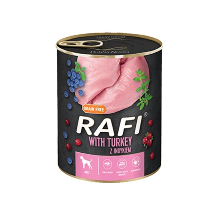 RAFI ADULT DOG WET FOOD ΓΑΛΟΠΟΥΛΑ BLUEBERRY AND CRANBERRY ΠΑΤΕ 800gr RAFI ADULT DOG WET FOOD ΓΑΛΟΠΟΥΛΑ BLUEBERRY AND CRANBERRY ΠΑΤΕ 800gr