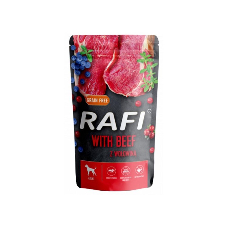 RAFI ADULT DOG WET FOOD ΒΟΔΙΝΟ BLUEBERRY AND CRANBERRY ΠΑΤΕ ΦΑΚΕΛΑΚΙ 500gr RAFI ADULT DOG WET FOOD ΒΟΔΙΝΟ BLUEBERRY AND CRANBERRY ΠΑΤΕ ΦΑΚΕΛΑΚΙ 500gr