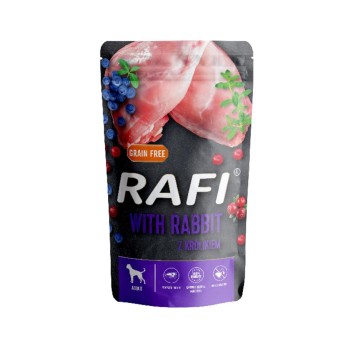 RAFI ADULT DOG WET FOOD ΚΟΥΝΕΛΙ BLUEBERRY AND CRANBERRY ΠΑΤΕ ΦΑΚΕΛΑΚΙ 500gr