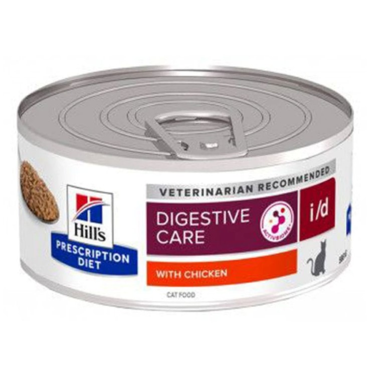 HILL'S PRESCRIPTION DIET I/D DIGESTIVE CARE ADULT CAT CHICKEN CAN 156gr HILL'S PRESCRIPTION DIET I/D DIGESTIVE CARE ADULT CAT CHICKEN CAN 156gr