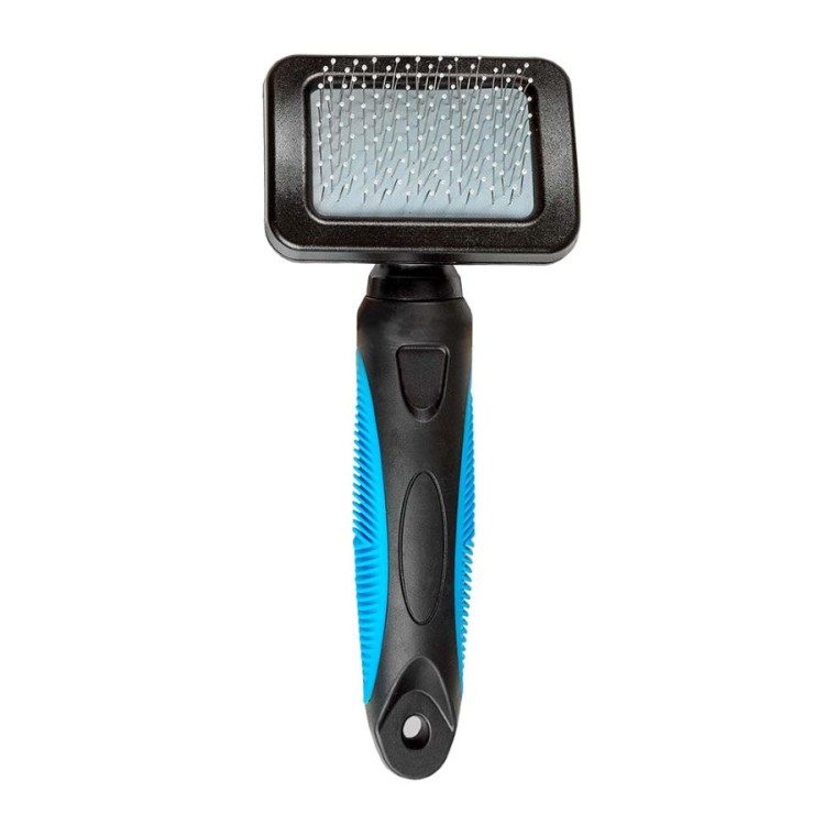 GLEE ΒΟΥΡΤΣΑ SLICKER ΜΕΤΑΛΛΙΚΗ LARGE ΓΙΑ ΣΚΥΛΟ