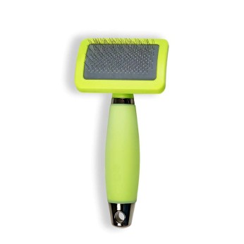 GLEE ΒΟΥΡΤΣΑ ΣΚΥΛΟΥ SLICKER LARGE LIME 11cm GLEE ΒΟΥΡΤΣΑ ΣΚΥΛΟΥ SLICKER LARGE LIME 11cm