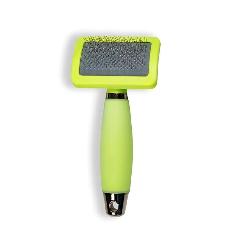 GLEE ΒΟΥΡΤΣΑ ΣΚΥΛΟΥ SLICKER LARGE LIME 11cm