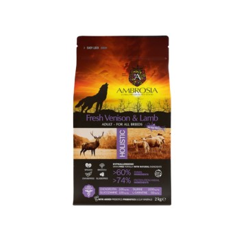 AMBROSIA GRAIN FREE ADULT DOG ALL BREEDS VENISON AND LAMB 2kg