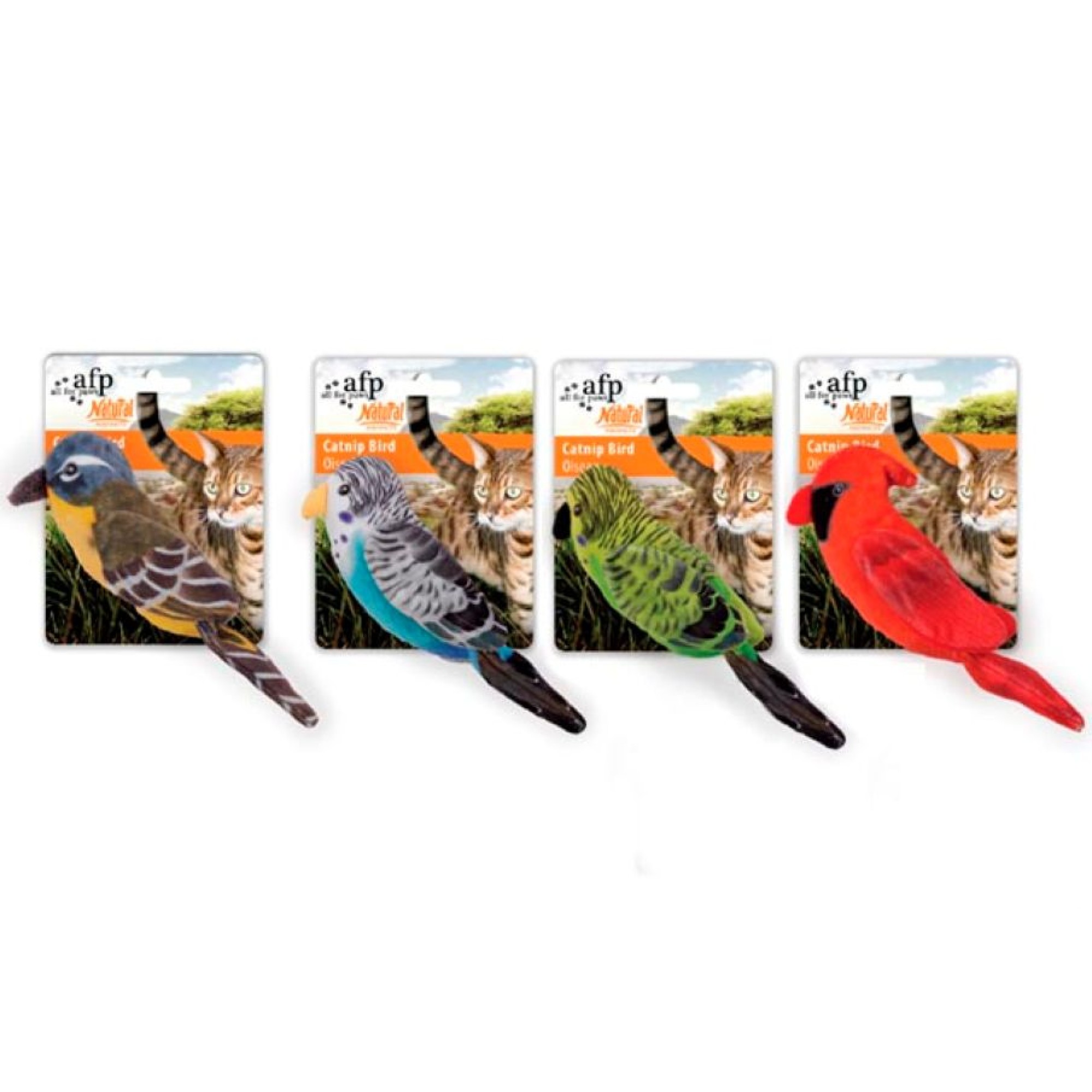 AFP ΠΑΙΧΝΙΔΙ ΓΑΤΑΣ NATURAL INSTINCTS CATNIP BIRD ΚΟΚΚΙΝΟ 15cm