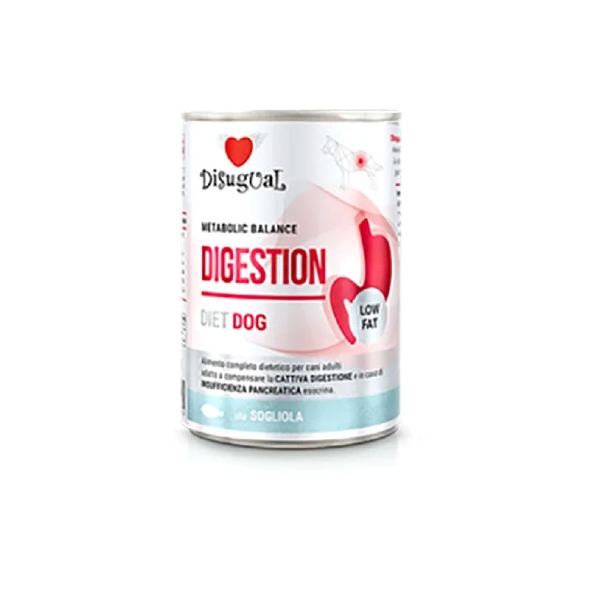 DISUGUAL DIET ADULT DOG DIGESTION WET FOOD ΛΕΥΚΑ ΨΑΡΙΑ 400gr