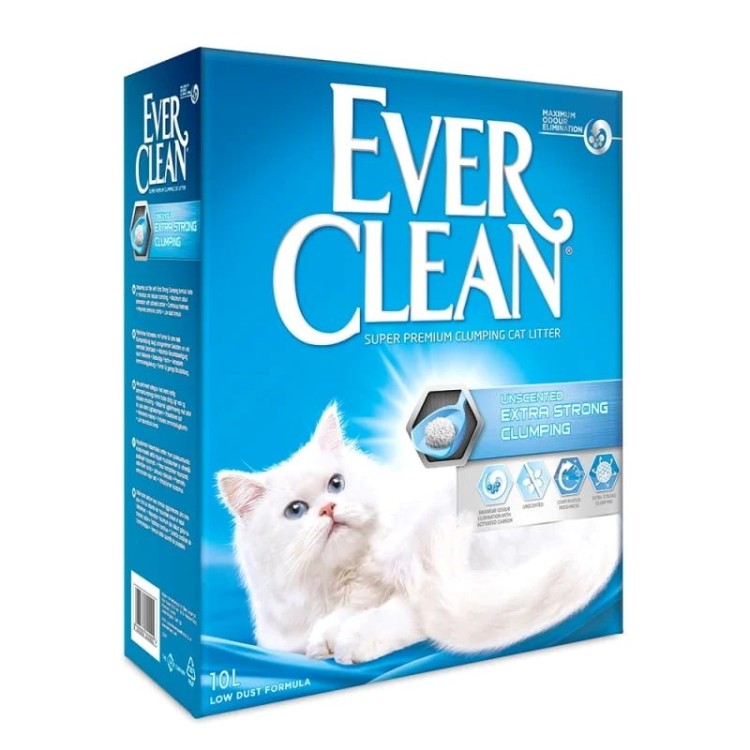 EVER CLEAN EXTRA STRONG UNSCENTED CLUMPING CAT LITTER 10lt EVER CLEAN EXTRA STRONG UNSCENTED CLUMPING CAT LITTER 10lt