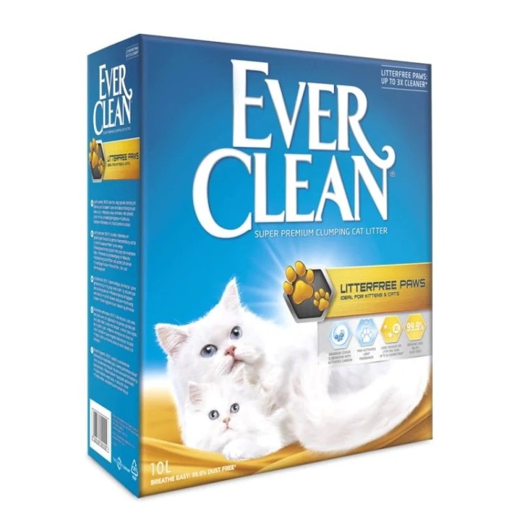 EVER CLEAN LITTERFREE PAWS CLUMPING CAT LITTER ΑΡΩΜΑΤΙΚΗ 10lt EVER CLEAN LITTERFREE PAWS CLUMPING CAT LITTER ΑΡΩΜΑΤΙΚΗ 10lt
