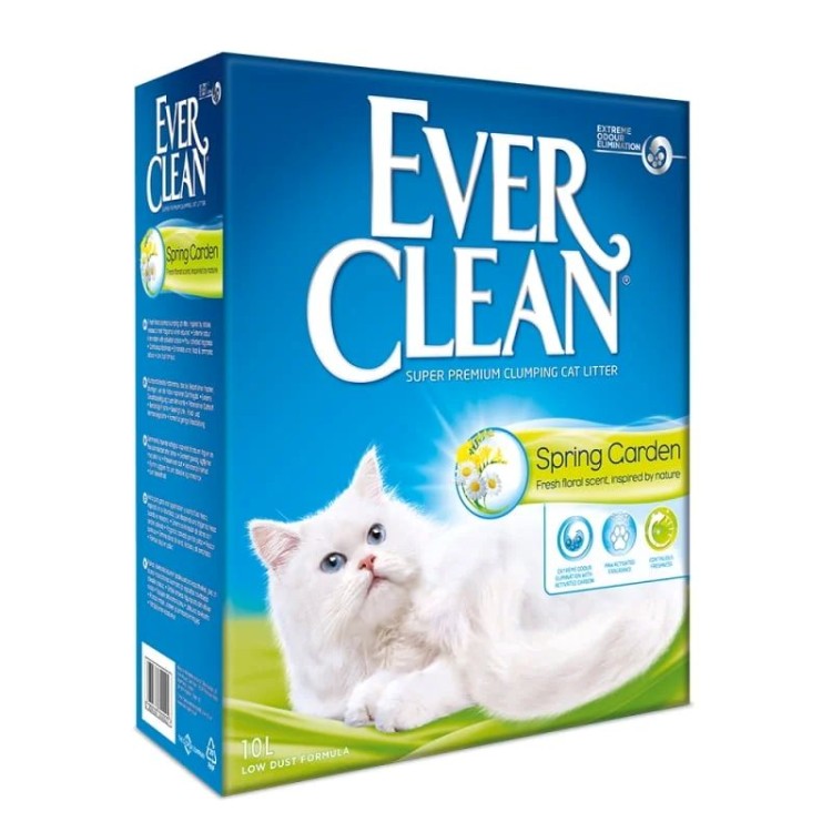 EVER CLEAN SPRING GARDEN SUPER PREMIUM CLUMPING CAT LITTER 10lt