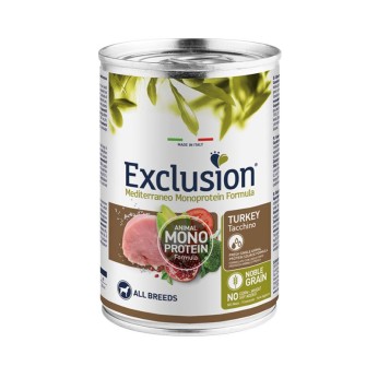 EXCLUSION MEDITERRANEO NOBLE GRAIN TURKEY ADULT DOG ALL BREEDS 400gr EXCLUSION MEDITERRANEO NOBLE GRAIN TURKEY ADULT DOG ALL BREEDS 400gr