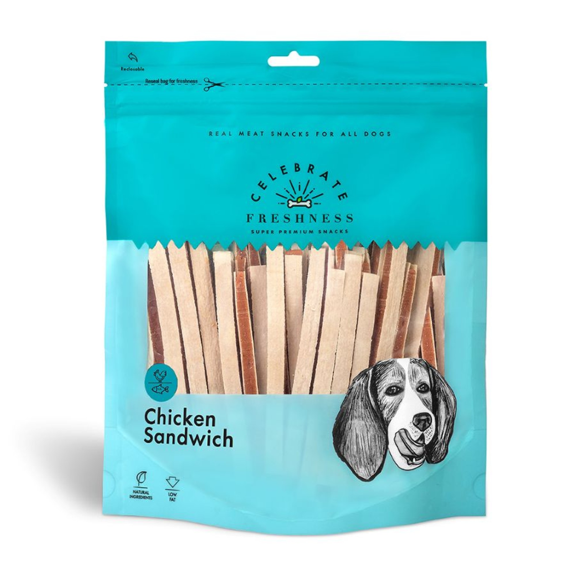 ΛΙΧΟΥΔΙΕΣ ΣΚΥΛΟΥ CELEBRATE FRESHNESS SANDWICH ΚΟΤΟΠΟΥΛΟ 360gr