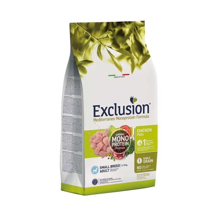 EXCLUSION MEDITERRANEO NOBLE GRAIN CHICKEN ADULT DOG SMALL BREED 2kg