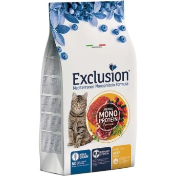 EXCLUSION MEDITERRANEO NOBLE GRAIN BEEF ADULT CAT 1.5kg EXCLUSION MEDITERRANEO NOBLE GRAIN BEEF ADULT CAT 1.5kg