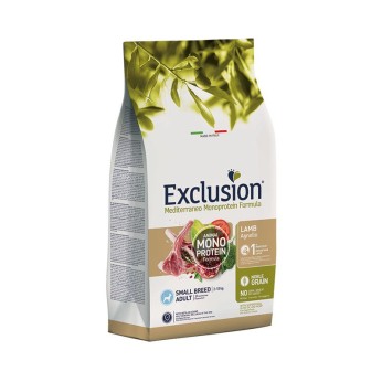 EXCLUSION MEDITERRANEO NOBLE GRAIN LAMP ADULT DOG SMALL BREED 500gr EXCLUSION MEDITERRANEO NOBLE GRAIN LAMP ADULT DOG SMALL BREED 500gr