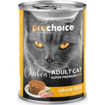 PROCHOICE SUPER PREMIUM GRAIN FREE ADULT CAT WET FOOD PATE ΚΟΤΟΠΟΥΛΟ 400GR PROCHOICE SUPER PREMIUM GRAIN FREE ADULT CAT WET FOOD PATE ΚΟΤΟΠΟΥΛΟ 400GR