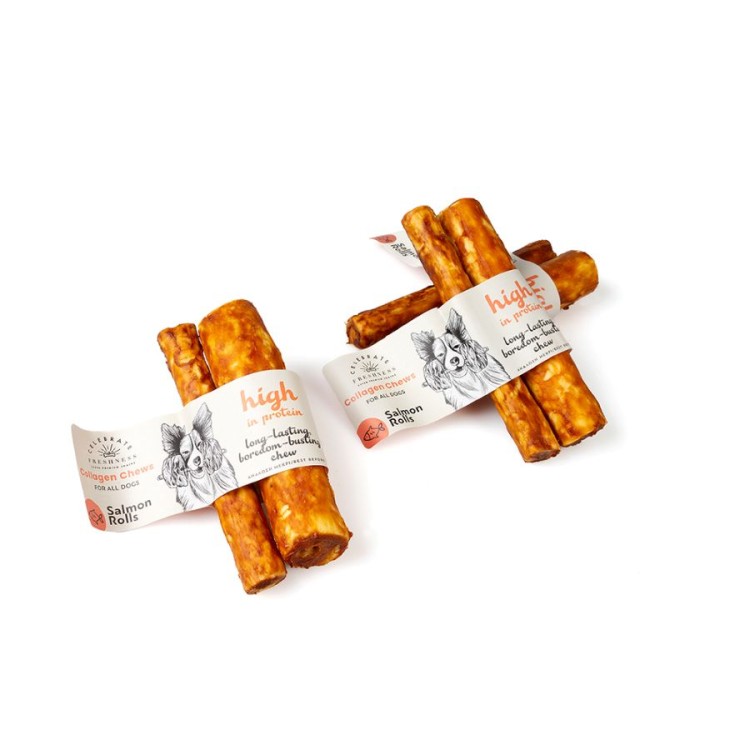 CELEBRATE FRESHNESS COLLAGEN SALMON ROLLS 2x12.5cm CELEBRATE FRESHNESS COLLAGEN SALMON ROLLS 2x12.5cm