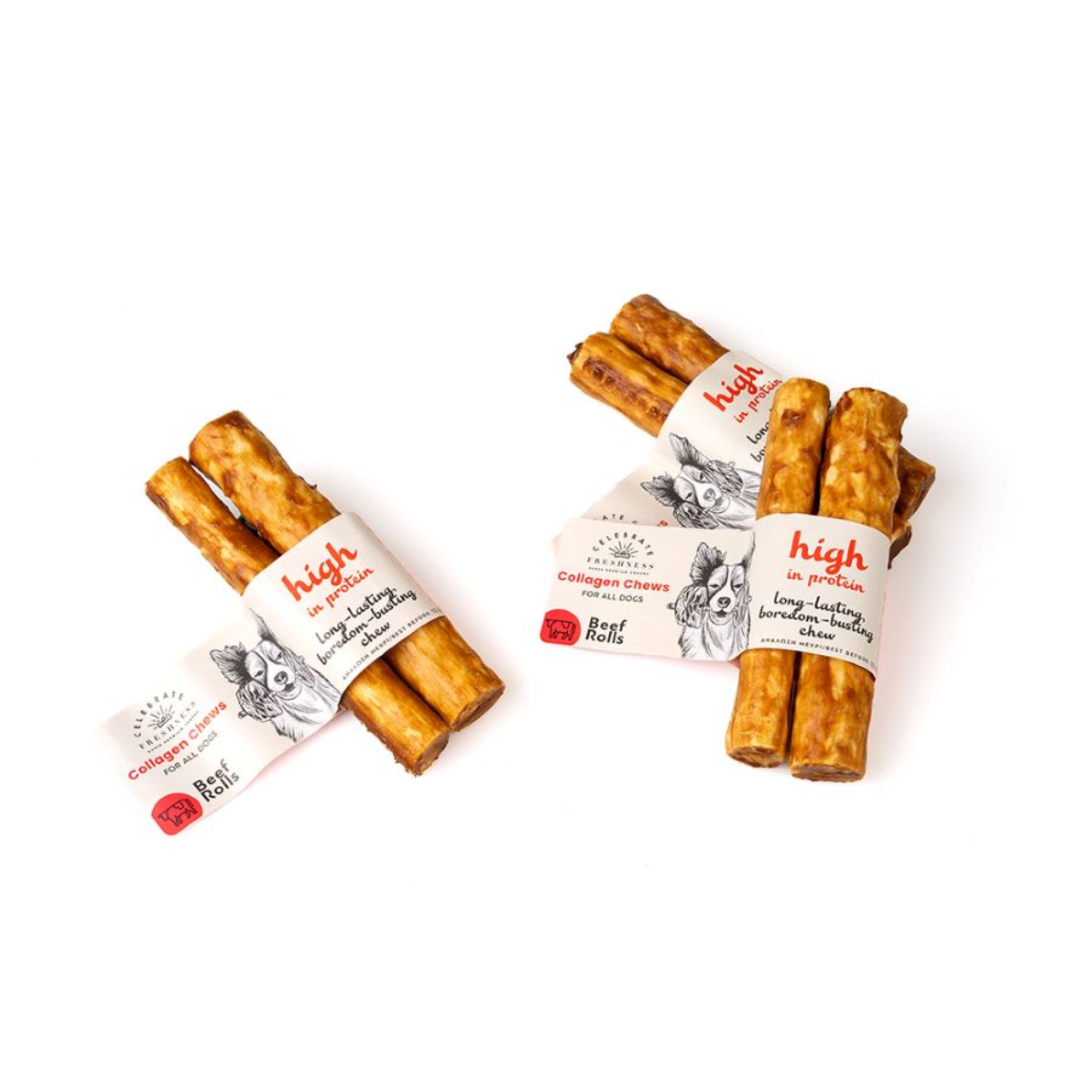 CELEBRATE FRESHNESS COLLAGEN BEEF ROLLS 2x12.5cm