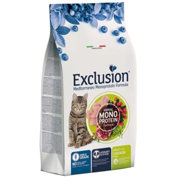 EXCLUSION MEDITERRANEO NOBLE GRAIN CHICKEN ADULT CAT 300gr EXCLUSION MEDITERRANEO NOBLE GRAIN CHICKEN ADULT CAT 300gr