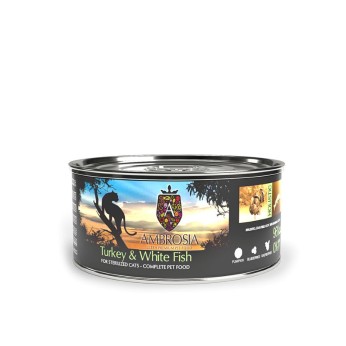 AMBROSIA GRAIN FREE ADULT CAT LIGHT STERILISED ΓΑΛΟΠΟΥΛΑ ΚΑΙ ΛΕΥΚΑ ΨΑΡΙΑ 150gr AMBROSIA GRAIN FREE ADULT CAT LIGHT STERILISED ΓΑΛΟΠΟΥΛΑ ΚΑΙ ΛΕΥΚΑ ΨΑΡΙΑ 150gr