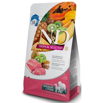ND DOG TROPICAL SELECT PORK ADULT MEDIUM MAXI 2kg ND DOG TROPICAL SELECT PORK ADULT MEDIUM MAXI 2kg