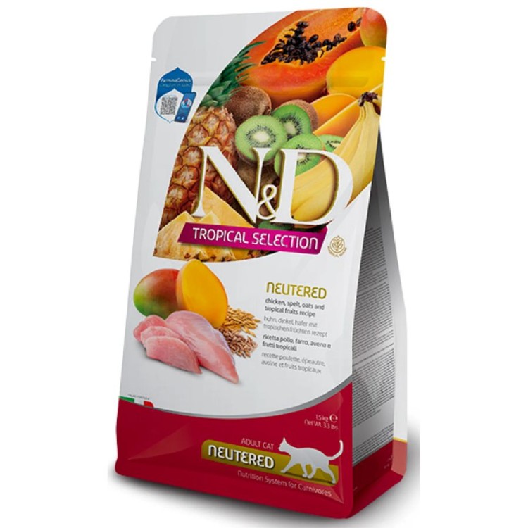 ND TROPICAL SELECT CHICKEN NEUTERED ADULT CAT 10kg